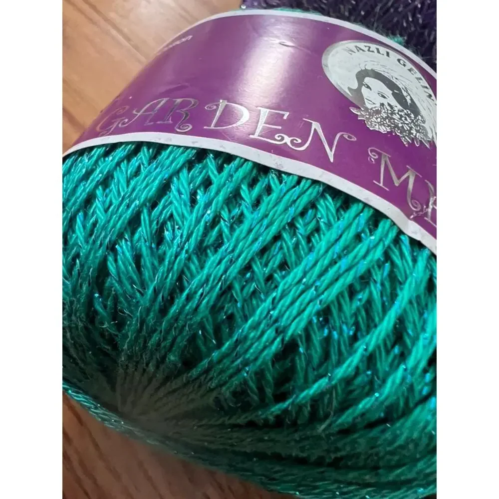 Nazli Gelin Garden Metallic Yarn Lot | Discontinued Mercerized Cotton Glitter